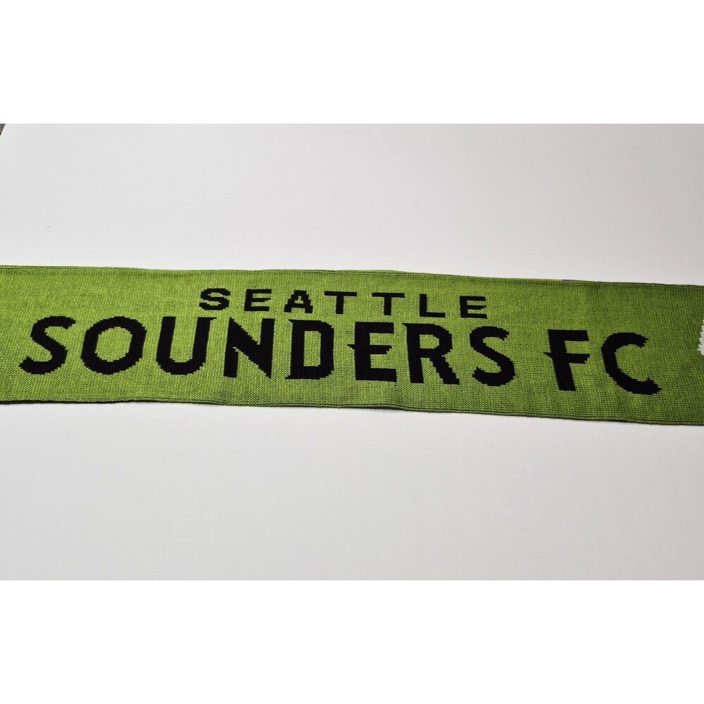 NWT Seattle Sounders FC Ruffneck Scarf MLS Checkered Skyline Green Black Soccer - Picture 4 of 10